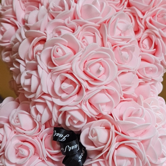 Pink Rose Teddy Bear - Picture 5 of 5